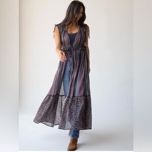 Versatile Kimono with Tie at Waist